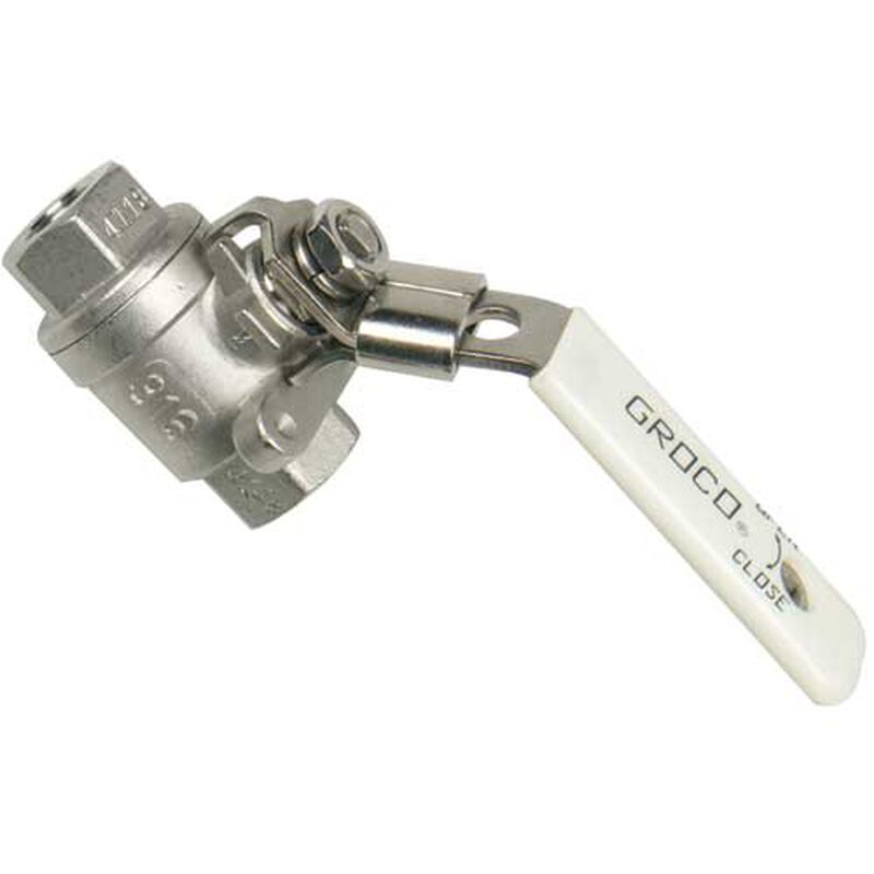 GROCO StainlessSteel FullFlow Ball Valve, 11/2" Size (NPT) West Marine