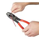 9" High Leverage Linesman's-Dipped Pliers image number 4