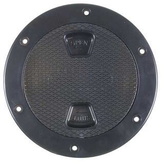 6" Screw-in Deck Plate Black