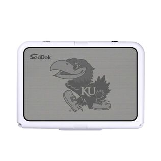 SeaDek Cooler Pad - Collegiate Collection - Fits RTIC 20 - Storm Gray / Black, University of Kansas