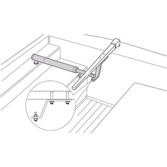 1" Tiller Bracket image number 0