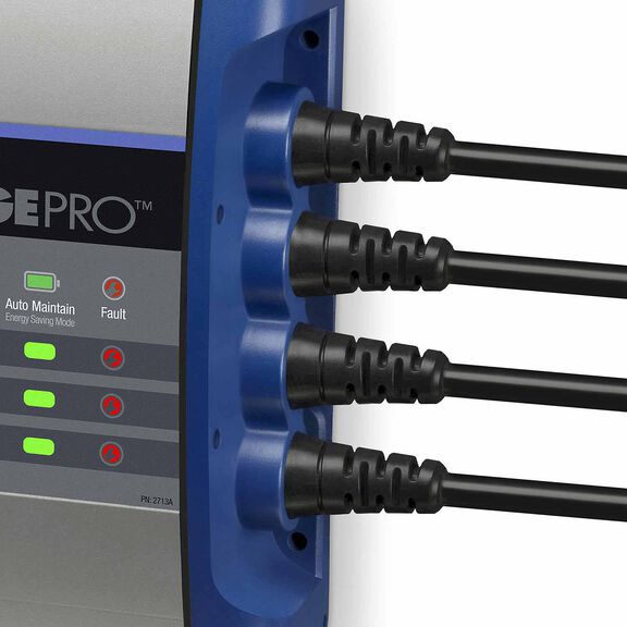 ChargePro Onboard Waterproof Marine Battery Charger with Ignition and Reverse Polarity Protection, 20 Amp, 12V, 2-Bank image number 1