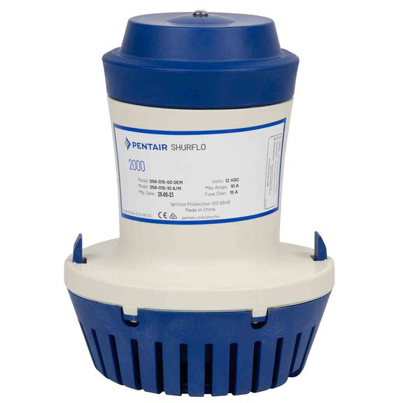 2000 GPH SHURflo Electric Bilge Pump image number 0