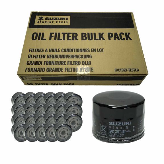 Suzuki 16510-87J02 Genuine Oil Filters, 24-Pack image number 0