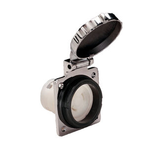 Outlet, 30A 125V, Stainless Steel