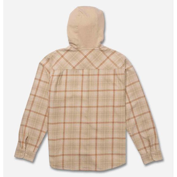 Men's Whitewash Hooded Flannel image number 1