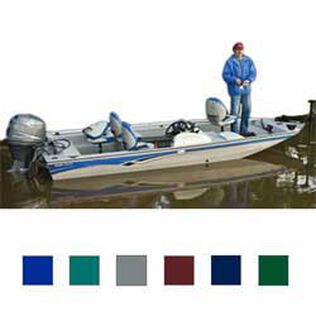 Tourny Tri-Hull Fishing Boat Cover, OB, Teal, Hot Shot, 20'5"-21'4", 96" Beam