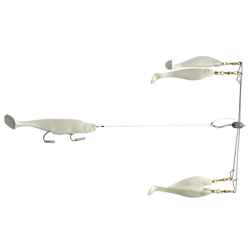 Blue Water Candy Umbrella Rig, 9-Inch, Chaser White