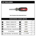 13-in-1 Cushion Grip Screwdriver with Schrader Bit image number 1