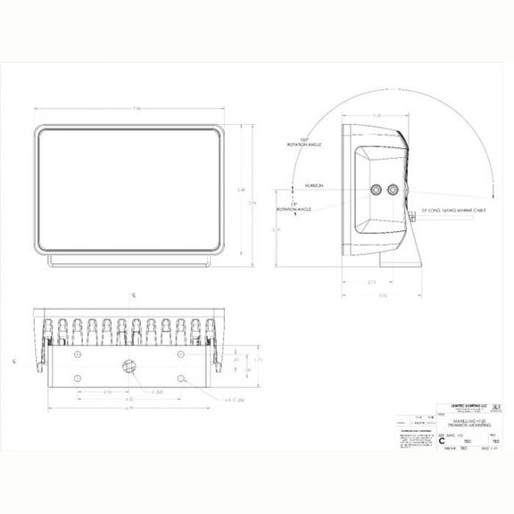 Maxillume h120 Trunnion Mount LED Floodlight, 12,000 Lumen, White Dimming, White Housing image number 2
