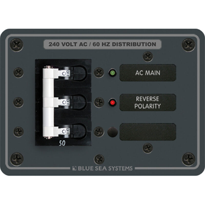 BLUE SEA SYSTEMS 120/240V AC Main Circuit Breaker Panel West Marine