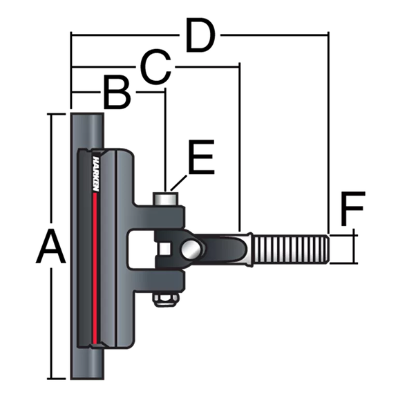 32mm CB Battcar &mdash; M12 Stud for C-Tech Batten image number 3