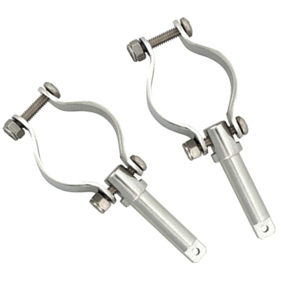 Stainless Steel Clamp-On Oarlocks, 1/2" ID Shank image number 0