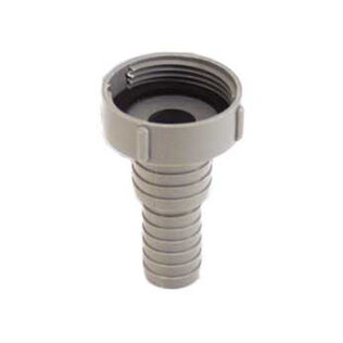 Straight Hose Barb Adapter, 1 1/4" (F) Thread to 1" Hose Barb