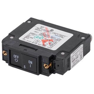 C-Series Flat Rocker Circuit Breaker, 5A AC UL489