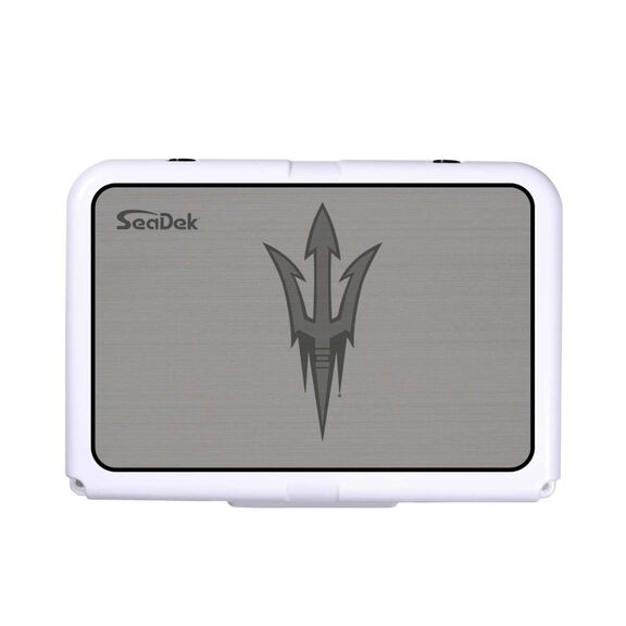 SeaDek Cooler Pad - Collegiate Collection - Fits RTIC 20 - Storm Gray / Black, Arizona State University image number 0