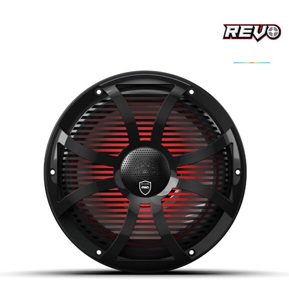 Wet Sounds REVO CX-10 SW-B S2 10-inch High Output Component Style Coaxial Speakers with SW-Black RGB Grilles image number 1