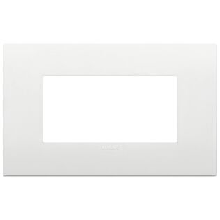 Vimar Arke 4-Module Classic Cover Plate, Technopolymer, White (Variant .74)