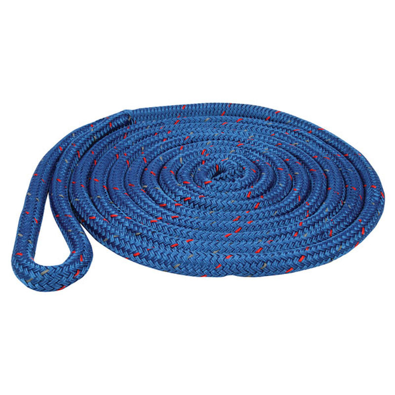 5/8" x 35' Reflective Dock Lines, Blue West Marine
