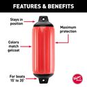 10 1/2" X 30" Super Gard Fender, Red image number 1