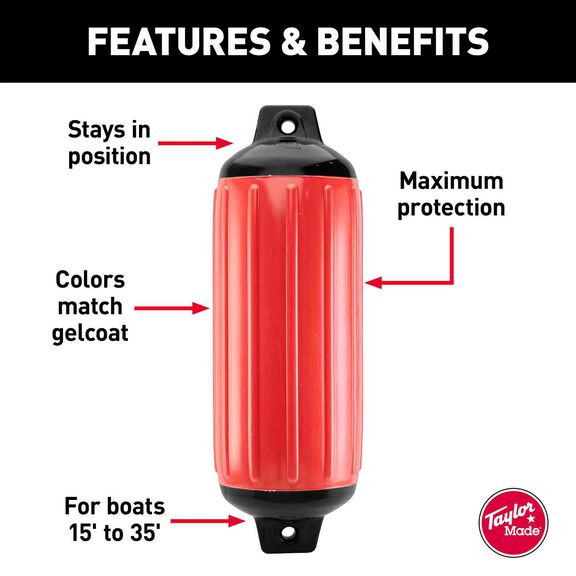 10 1/2" X 30" Super Gard Fender, Red image number 1