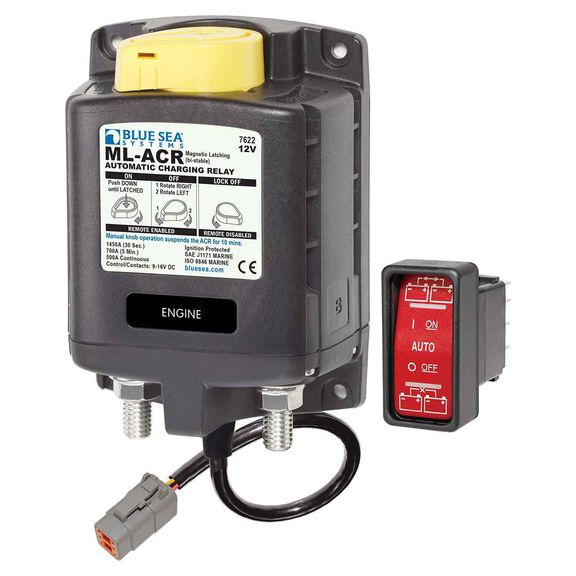 ML-ACR Automatic Charging Relay with Manual Control, 12V image number 0