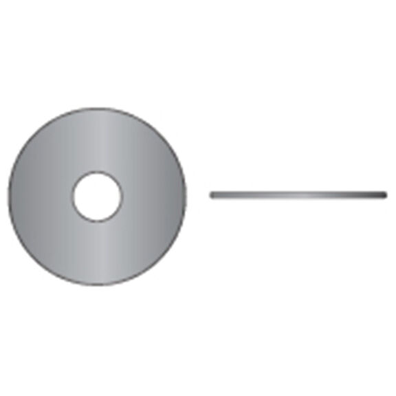 #10 X 1" Marine Grade Stainless Steel Fender Washers, 100-Pack image number 0