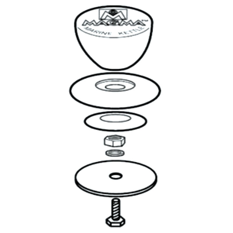 Knob & Finger Guard for Magma Marine Kettle Grills