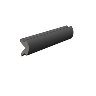 FLEXIBLE RUB RAIL INSERT, BLACK 250&rsquo;