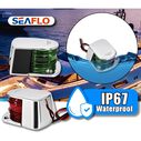 SEAFLO LED Bi-Color Bow Navigation Light, Horizontal Mount, 12V, Stainless Steel image number 7
