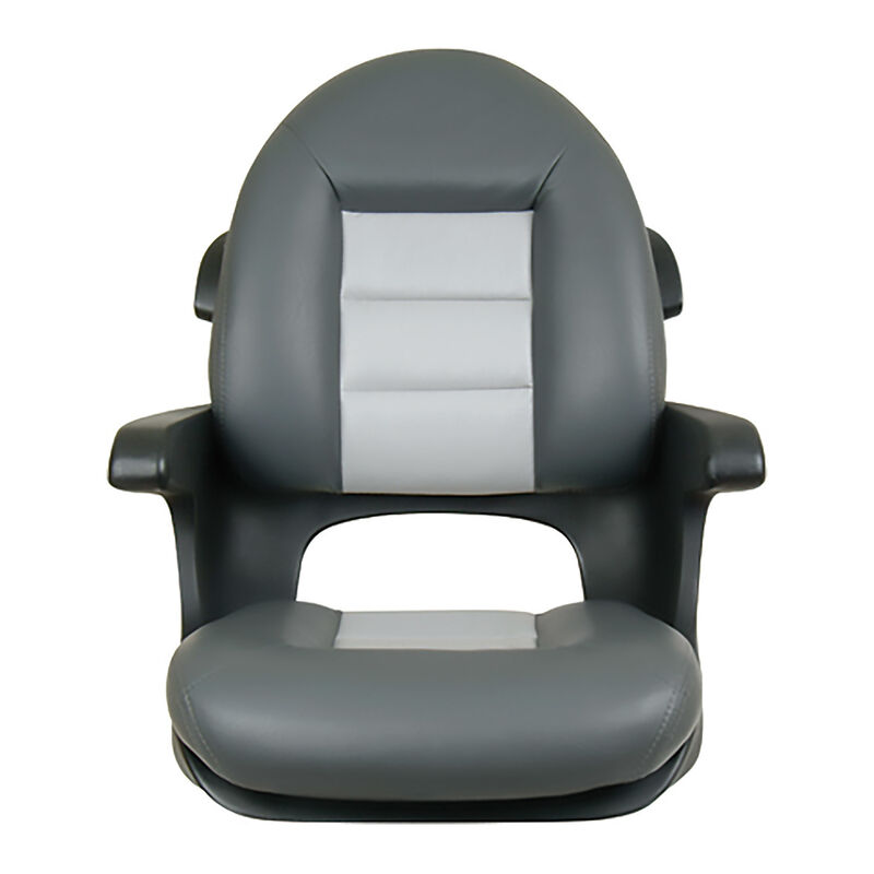 Tempress Elite Helm Seat, High Back, Charcoal/Gray image number 1