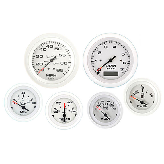 Arctic Series IB/IO w/Tachometer/Hourmeter 6 Gauge Set image number 0