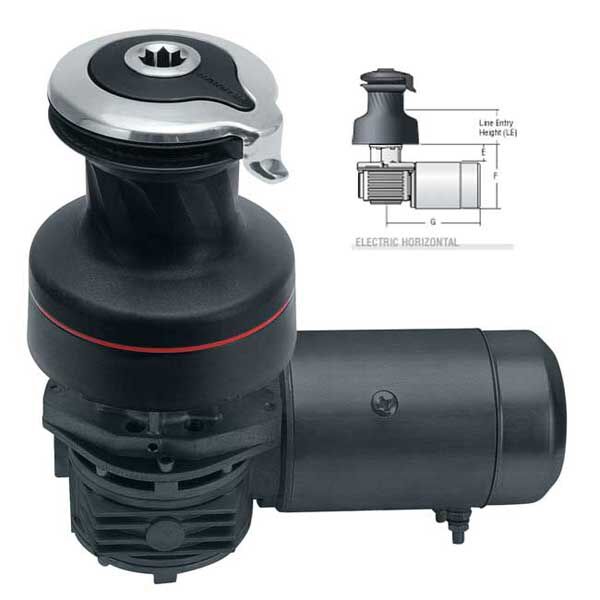 #40 Two-Speed Aluminum Electric Radial Self-Tailing Winch