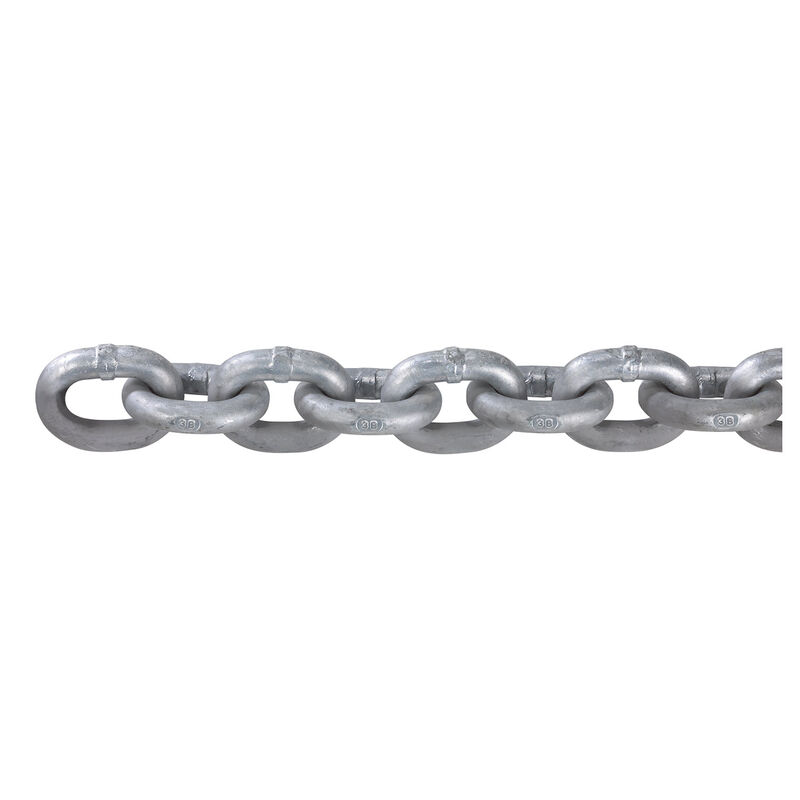 5/16" BBB Chain, Inside Link Length: 1.00", MWL: 1900lb., Breaking Strength: 7600lb., Weight: 1.1lb./ft., Standard Pack: 550' image number 0