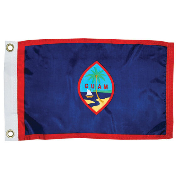 Guam Dyed Courtesy Flag, 12" x 18" image number 0