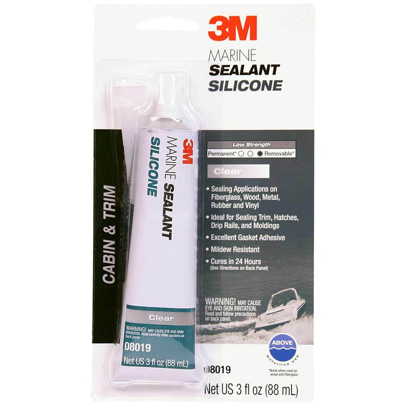 3M Marine Grade Silicone Sealant, Clear West Marine