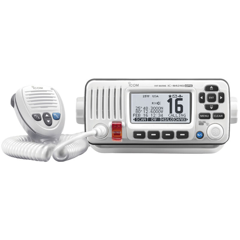 M424G FixedMount VHF Radio with GPS Receiver West Marine