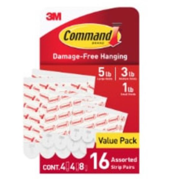 Command&trade; Assorted Replacement Strips, 16 Strips image number 0