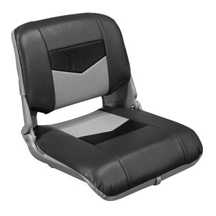 3309-860 Pro Angler Tour Series Fold Down Boat Seat, Charcoal / Marble / Black