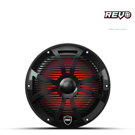 Wet Sounds REVO  8 inch High Output  Coaxial Speakers w/ SW-Black RGB Grilles image number 1