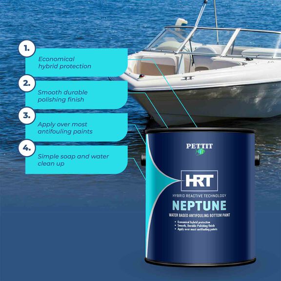 Neptune HRT Antifouling Paint, Black, Quart image number 3