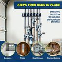 6 Fishing Rod Wall Rack One - Piece Design image number 3