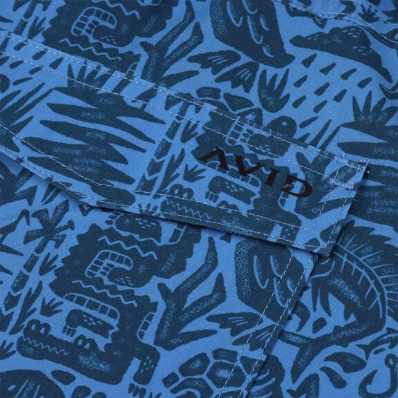 Men's Palapa Fish Folk Volley Shorts image number 3