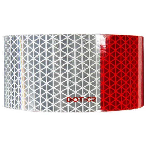 30' White/Red Conspicuity Roll image number 1