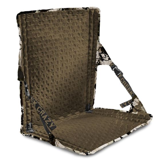 Crazy Creek HEX 2.0 LongBack Chair for Backpacking, Camping and Stadium Use, Extra Width & Back Height for Comfort, 250 LBS Weight Capacity, Adjustable Straps w/Rock Lockster (R) Buckles, Kings Camo image number 1