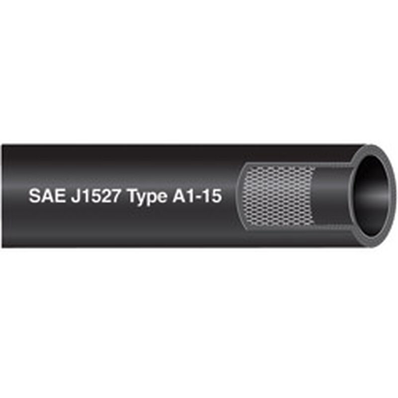 Shields Rubber Type A2 Fuel Fill Hose, 1 1/2" ID, 90psi Burst Strength, 10' Max. Length, -5° to 180°F Temperature Range | by West Marine