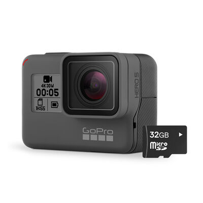 HERO5 Black 4K Ultra HD Waterproof Camera with 32GB microSD Card