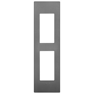 Vimar Arke 2-Module Classic Cover Plate for Panel Mounting, Technopolymer, White