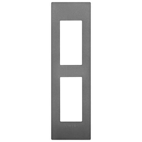 Vimar Arke 2-Module Classic Cover Plate for Panel Mounting, Technopolymer, White image number 0