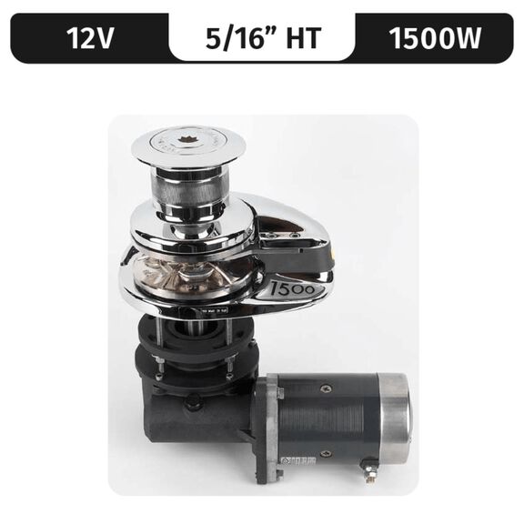 Lofrans Kobra/Cayman Windlass, 1000W, 12V, 5/16" Chain Gypsy image number 0